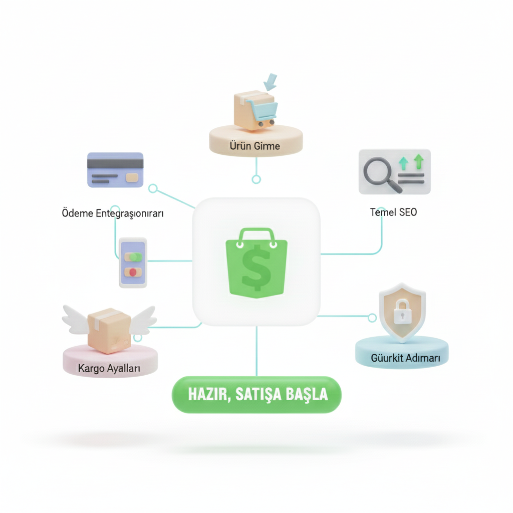 Shopify Mağaza Kurulumu – Teknik Altyapı Hazır, Siz Satışa Odaklanın